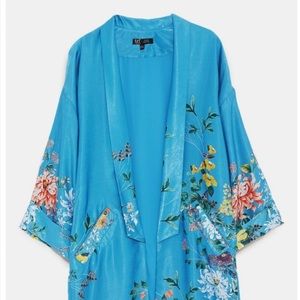 Zara Blue Floral Kimono